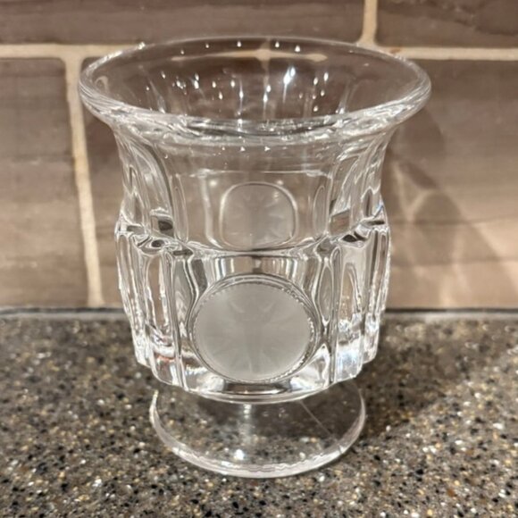 Fostoria Other - Vtg Fostoria clear coin glass footed toothpick holder, 1960s